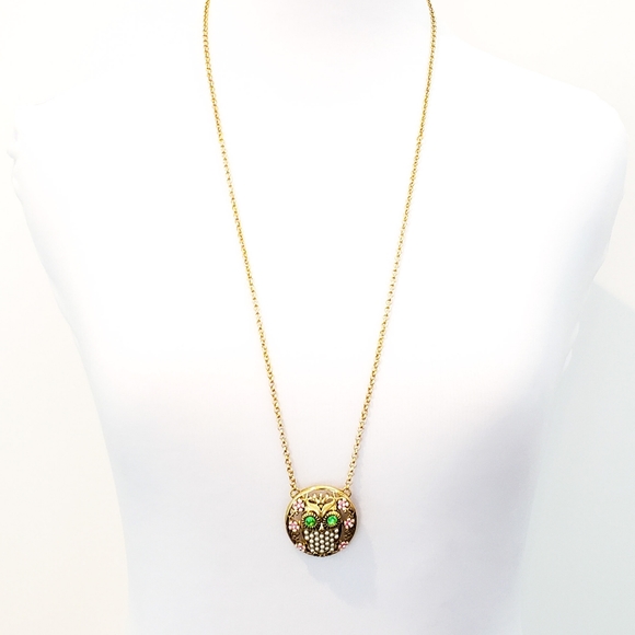 NWOT! Betsey Johnson Necklace Owl Pendant - Picture 4 of 8